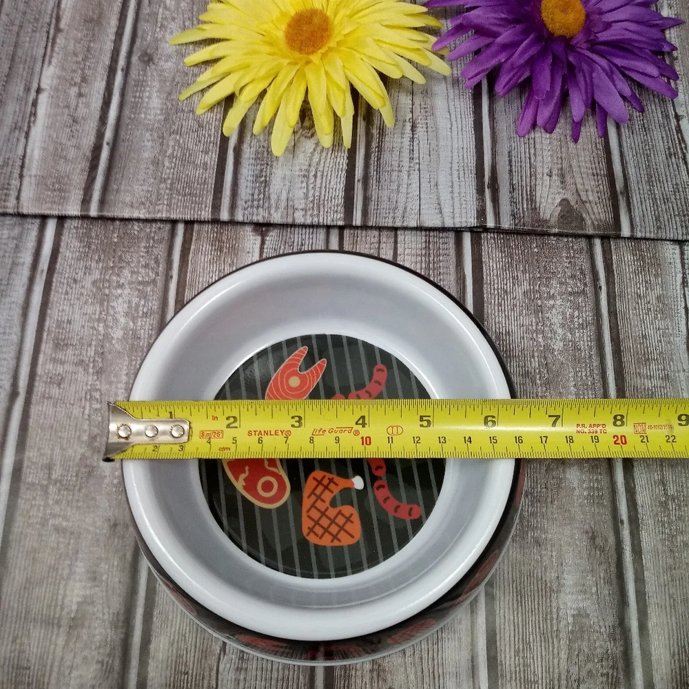 🔥4/$20 Dog Bowl NEW Meat Design Grill Food